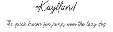 Kaylland by Sibelumpagi — Script Handwritten Font — thumbnail 1