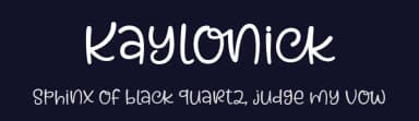Kaylonick by 7NTypes — Script Handwritten Font — thumbnail 2