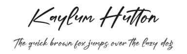 Kaylum Hutton by Letterena Studios — Script Handwritten Font — thumbnail 1