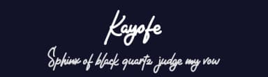 Kayofe by Riki — Script Handwritten Font — thumbnail 2