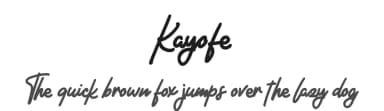 Kayofe by Riki — Script Handwritten Font — thumbnail 1