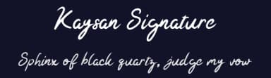 Kaysan Signature by !bey Design — Script Handwritten Font — thumbnail 2