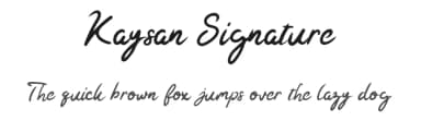 Kaysan Signature by !bey Design — Script Handwritten Font — thumbnail 1