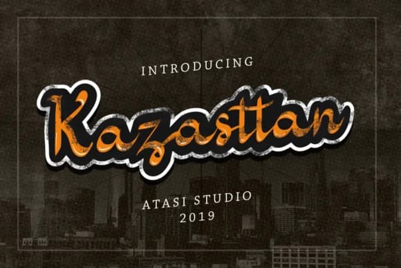 Kazasttan Font by atasistudio — Script Handwritten Font