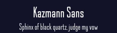 Kazmann Sans by Jovanny Lemonad — Sans Serif Font — thumbnail 2