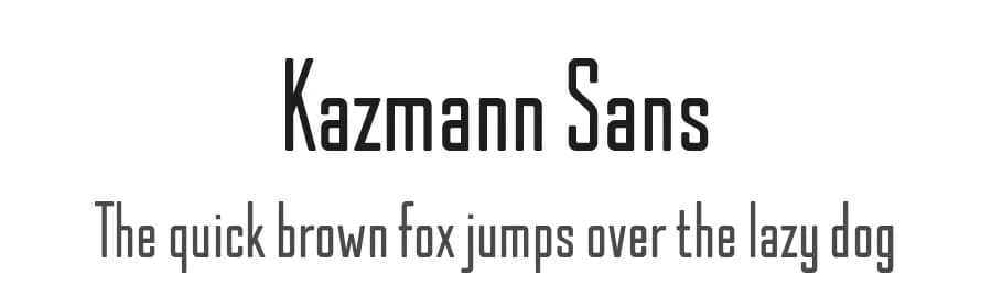 Kazmann Sans by Jovanny Lemonad — Sans Serif Font