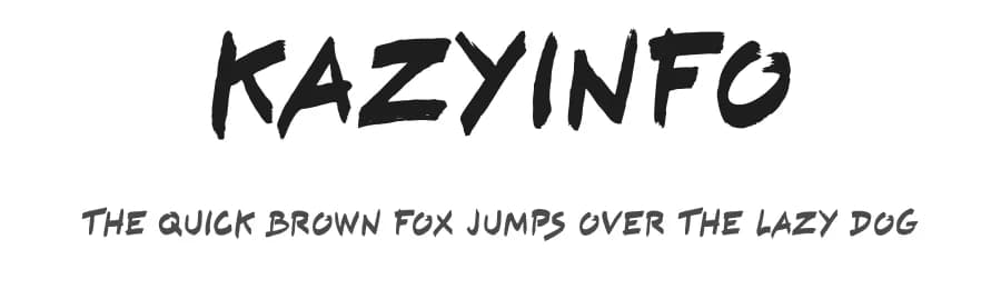 Kazyinfo by Emmanuel Didier — Script Handwritten Font