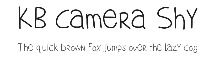 KB Camera Shy by Khrys Kreations — Script Handwritten Font