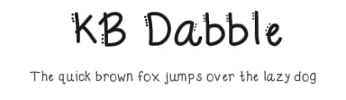 KB Dabble by Khrys Kreations — Script Handwritten Font — thumbnail 1