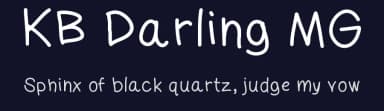 KB Darling MG by Khrys Kreations — Script Handwritten Font — thumbnail 2