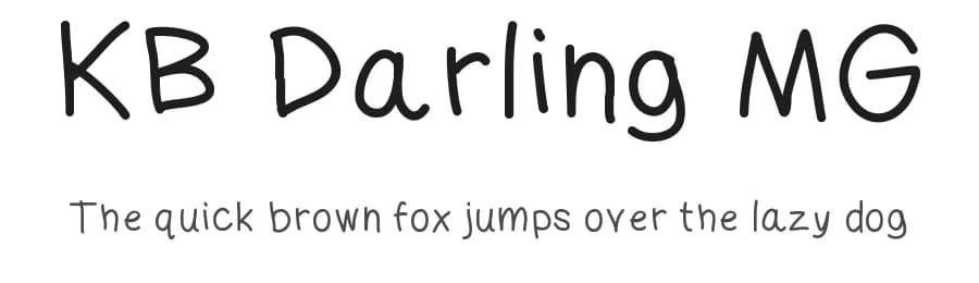 KB Darling MG by Khrys Kreations — Script Handwritten Font