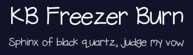 KB Freezer Burn by Khrys Kreations — Script Handwritten Font — thumbnail 2