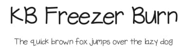 KB Freezer Burn by Khrys Kreations — Script Handwritten Font — thumbnail 1