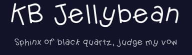 KB Jellybean by Khrys Kreations — Script Handwritten Font — thumbnail 2