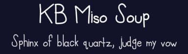 KB Miso Soup by Khrys Kreations — Script Handwritten Font — thumbnail 2