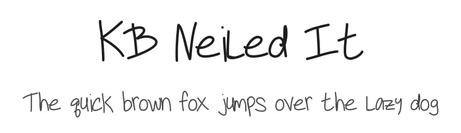 KB Neiled It by Khrys Kreations — Script Handwritten Font — preview 1