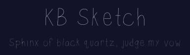 KB Sketch by Khrys Kreations — Script Handwritten Font — thumbnail 2