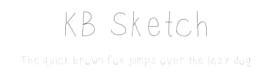 KB Sketch by Khrys Kreations — Script Handwritten Font — thumbnail 1