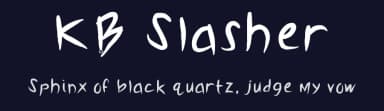KB Slasher by Khrys Kreations — Script Handwritten Font — thumbnail 2