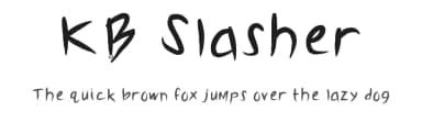KB Slasher by Khrys Kreations — Script Handwritten Font — thumbnail 1