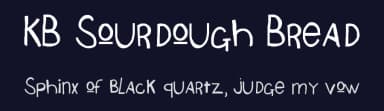 KB Sourdough Bread by Khrys Kreations — Script Handwritten Font — thumbnail 2