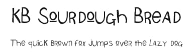 KB Sourdough Bread by Khrys Kreations — Script Handwritten Font — thumbnail 1