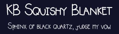 KB Squishy Blanket by Khrys Kreations — Script Handwritten Font — thumbnail 2