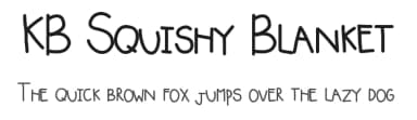 KB Squishy Blanket by Khrys Kreations — Script Handwritten Font — thumbnail 1
