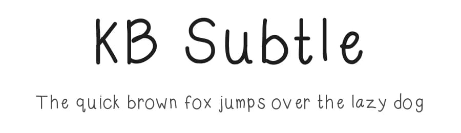 KB Subtle by Khrys Kreations — Script Handwritten Font