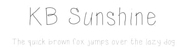 KB Sunshine by Khrys Kreations — Script Handwritten Font — thumbnail 1