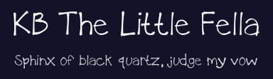 KB The Little Fella by Khrys Kreations — Script Handwritten Font — thumbnail 2