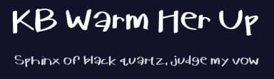 KB Warm Her Up by Khrys Kreations — Script Handwritten Font — thumbnail 2