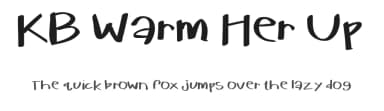 KB Warm Her Up by Khrys Kreations — Script Handwritten Font — thumbnail 1