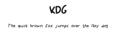 KDG by KingDGaming — Script Handwritten Font — thumbnail 1