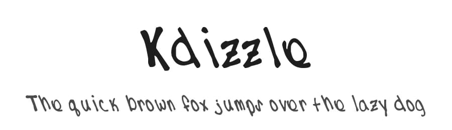 Kdizzle — Script Handwritten Font