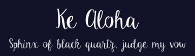Ke Aloha by Emily Spadoni — Script Handwritten Font — thumbnail 2