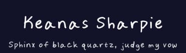 Keanas Sharpie by keanamowery — Script Handwritten Font — thumbnail 2