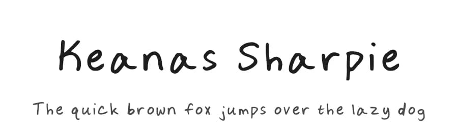 Keanas Sharpie by keanamowery — Script Handwritten Font