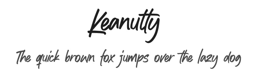 Keanutty by Gassstype — Script Handwritten Font