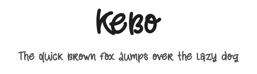 Kebo by DLetters.Std — Script Handwritten Font