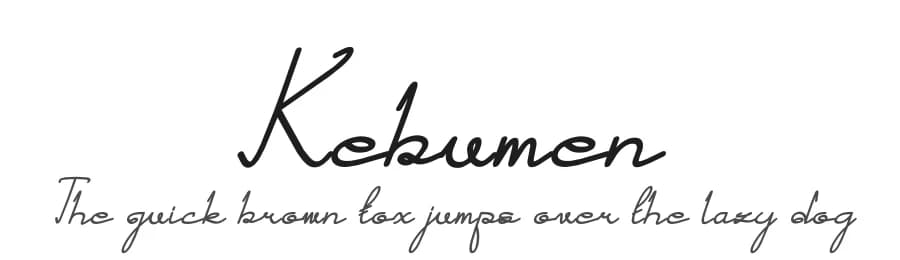 Kebumen by Fuma Store — Script Handwritten Font