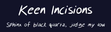 Keen Incisions by Keen Incisions — Script Handwritten Font — thumbnail 2