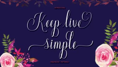 Keep Live Simple Font by petterco.font — Script Handwritten Font — thumbnail 1