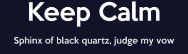 Keep Calm by K-Type — Sans Serif Font — thumbnail 2