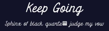 Keep Going by BLKBK Fonts — Script Handwritten Font — thumbnail 2