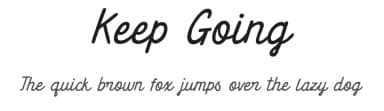 Keep Going by BLKBK Fonts — Script Handwritten Font — thumbnail 1