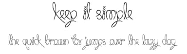 Keep It Simple by JSH creates — Script Handwritten Font — thumbnail 1