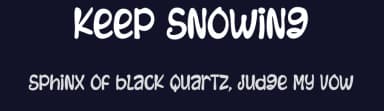 Keep Snowing by Tigadestd — Script Handwritten Font — thumbnail 2