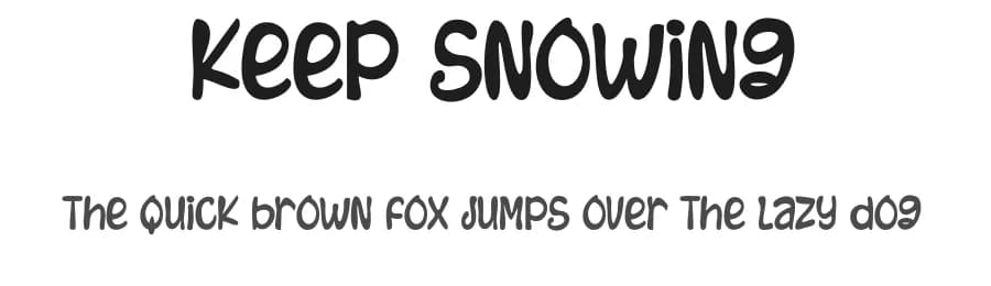 Keep Snowing by Tigadestd — Script Handwritten Font