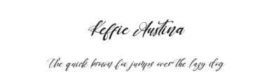 Keffie Austina by Kong Font — Script Handwritten Font — thumbnail 1